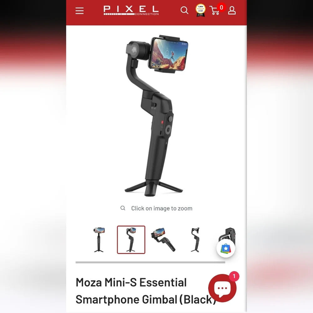 Mini-S Essential Smartphone Gimbal - Sleek Black